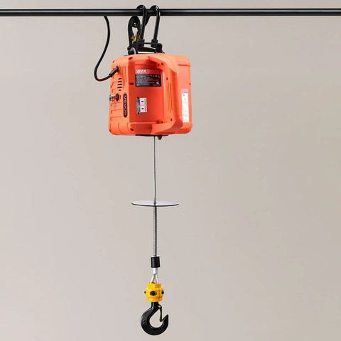 3 in 1 Electric Hoist Winch 1100 Lb Capacity Portable Power Winch With 1500W Motor attached to a metal bar