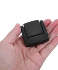 Two Pack Black Alloy Flatbottom Latches With Keyless Toggle in hand