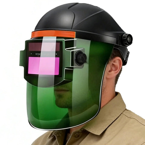 Auto Darkening Welding Helmet With Air System And True Color Viewing Shield For Industrial Metalworking Safety, Pro Grade Positive