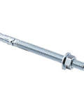 1/2 Inch By 5-1/2 Inch Wedge Anchor Zinc Plated Heavy Duty Fastener For Concrete, Carbon Steel, Side View