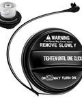 Kia Hyundai Gas Cap Replacement 31010-3L600U with gasket for Sorento Soul Optima shown close-up with warning text visible