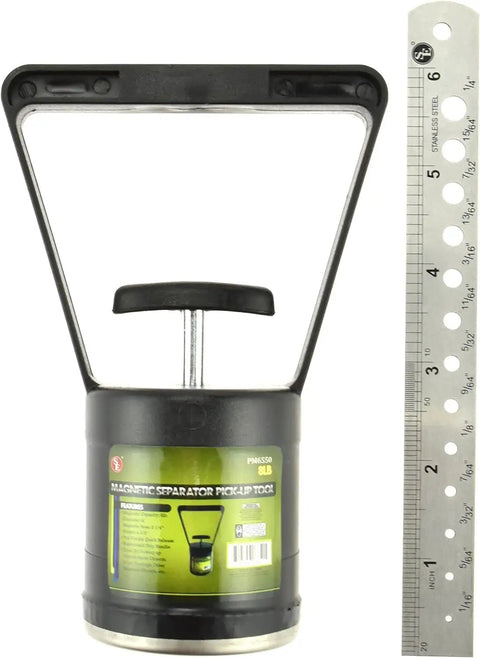 Magnetic Pick Up Tool With Quick Release 8 Pound Capacity Rubberized Grip Handle Perfect For Metal Shavings And Ferrous Debris Retrieval In Shops Garages And On The Shop Floor PM6550