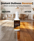 Hassle Free Wood Floor Restorer And Hardwood Scratch Repair Slicks Up Dull Surfaces Without Sanding Quick Revitalizer For Smooth Flooring And Wooden Furniture A No Sweat Quick Fix, before and after wood floor restoration.