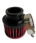 25mm Universal Air Intake Filter For 1 Inch Intake Cold Air Filter Auto Breathe Vent Crankcase Cleaner With Adjustable Clamp