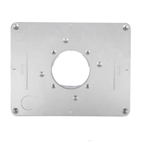 Beast Mode Router Table Insert Plate Built From Heavy Duty Aluminum Alloy Panel with Precision Center Hole Bushing