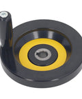 Table Saw Handwheel With Revolving Handle 14mm Center Hole And 125mm Outer Diameter Ergonomic Detachable Handle for precise adjustments