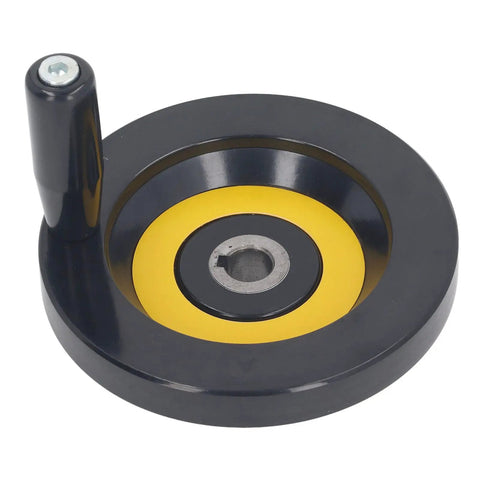 Table Saw Handwheel With Revolving Handle 14mm Center Hole And 125mm Outer Diameter Ergonomic Detachable Handle for precise adjustments