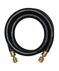 Beast Mode Vacuum Certified Refrigerant Hose, 1/2 Inch Diameter, 6 Foot Length, coiled with brass fittings, 3200 Psi Burst, Black