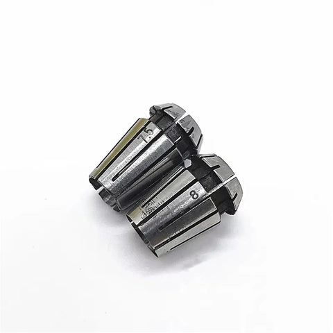 High Precision Spring Collet Kit For CNC Engraving And Milling, Pro Grade ER Collet Set, 1/8 and 1/4 options on white background