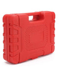 2 In 1 Brake Bleeder Kit With Handheld Vacuum Pump For Automotive Use, One Man Bleeding System With Vacuum Gauge And Adapters, Sponge Protected Case, Durable Red Case, DIY Friendly Car And Truck Brake And Clutch Bleeding, red plastic storage case