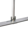 36in Flash Brake Standing Seam Roof Eave Edge Bender Tool With Bracket, lightweight 6061-T6 aluminum, close-up detail, USA made