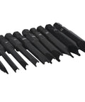 Premium Pro Grade Heavy Duty Spanner Bit Set With Magnetic Snake Eye Security Screwdriver showing 10 black hex security bits.