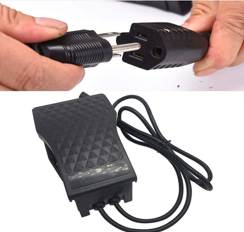 Hands connecting shaft of 1200W Flex Shaft Grinder Rotary Tool With Overhead Hanger, Forward And Reverse Rotation, Foot Pedal Control