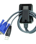 Hassle Free Laptop USB KVM Console Crash Cart Adapter with VGA and USB connectors for seamless server management.