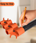 Hand using 2 Pack Pipe Deburring and Chamfer Tool Kit With One Quarter Inch To One Inch Depth Gauge, Inner Outer Reamer for PVC Pipe