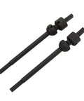 Beefed-Up Universal CVD Drive Shafts Upgrade for RC Crawlers, high hardness steel, showing two shafts for 1/10 scale nylon portal axles.