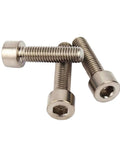 Close-up of Hot Rod Grade M6 Hex Socket Cap Screws Pure Titanium Machine Fasteners showcasing solid build quality.