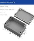 IP66 waterproof cast aluminum junction box, explosion proof electrical enclosure case 160x100x60mm with pushbutton switches.