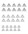 30pcs Pro Grade Boring Head Carbide Inserts TBCT060104 TBCT090204 TBCT110304 for brake lathe and woodturning tools, triangle shape