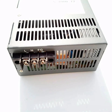 Rear view of Beefy 80V 12.5A 1200W Switching Power Supply with 110 to 220 VAC input for CNC machines CCTV systems and LED lighting.