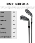 Desert Club Iron Shield For Golfers Swing Freely From Bad Lies Without Dingin Your Pricy Irons Right Hand Steel Shaft