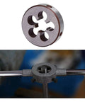 Heavy Duty M14x2.0mm HSS Tap And Die Set For Metalworking Right Hand Threading Kit Pro Grade High Speed Steel Tools in use