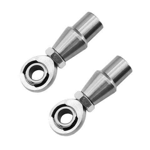 Heavy-Duty 5/8-18 Heim Joint Rod End Kit With Jam Nuts Lock Nut System Dual Thread RH LH For Panhard Bar Steering Suspension Traction Bars Off Road Trucks 0.625 Inch Wall, pair view