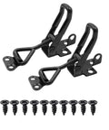 Black Toggle Latch Catch Clamp For Cabinets And Sliding Doors, Adjustable Lever Lock Hasp, 2 Or 4 Pack, Easy Install, Heavy Duty Zinc Plated Iron With Screws Included, Home Furniture Hardware, with screws