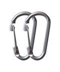 RiaYer 2-pack 5/16 in marine-grade 316 stainless steel spring snap hook carabiners