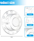 Deep Soak Tub Overflow Drain Cover With Heavy Duty Suction Seal That Adds Inches To Your Bathtub For The Ultimate Spa Vibe Easy Push Install Clear Finish Total Bathroom Game Changer size dimensions 6.26in and 3.6in