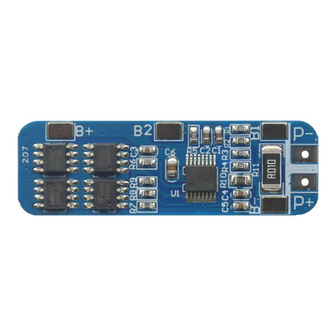Slick 3Pcs 3S 12V BMS For 18650 Lithium Ion Packs Offering 10 Amp Max Draw circuit board featuring components for battery protection.
