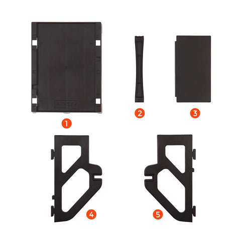 Heavy Duty Pro Grade Label Holder For Rolls And Fan Fold Labels Compatible With Most Desktop Thermal Printers Black Finish