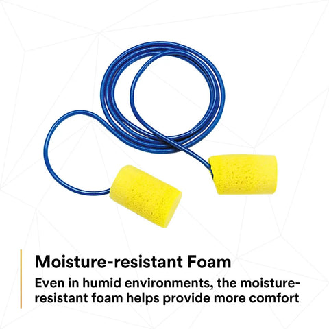 Disposable Foam Ear Plugs 200 Pairs Corded NRR 29 dB For Work Sleep All Day Comfort Great For Work Sites And Loud Environments