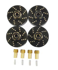 Brass Wheel Weights Set 4 Pack 13g Each For 1 24 Scale RC Crawler Upgrades Includes 7mm Wheel Hex Hub And Extended Hub Adapter