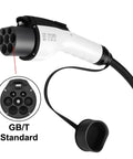 Straight Up Heavy Duty Portable EV Charger Home Plug And Play Fast Charging Controller Box for GBT Electric Cars, charging handle with GB/T connector.