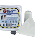 Complete repair kit with Water-Activated Urethane Resin Pipe Repair Tape, Industrial-Grade Fiberglass, size 4 In X 12 Ft