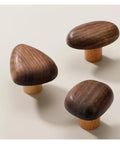 Square Walnut Cabinet Knobs For Drawers And Wardrobes Replacement Pull Handles displayed on neutral background