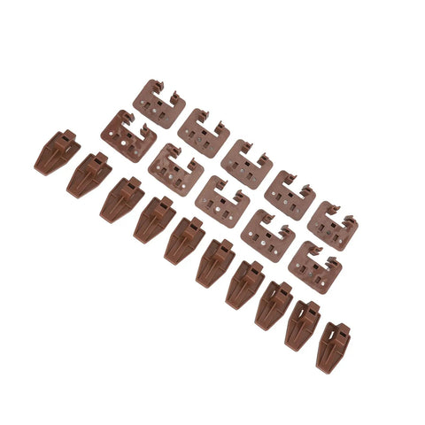 Center Mount Drawer Slides For Dressers And Cabinets, 10 Sets With Screws Included, Easy Install, Lightweight 150g, Durable Plastic