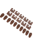 Ten Sets Heavy Duty Plastic Center Mount Drawer Slides With Smooth As Butter Runners Quick Install Hardware For Furniture Restoration Upgrade And Repair Gonna Work Like A Charm, featuring brown plastic glides and clips.