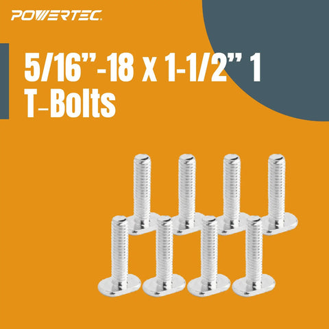 T Track Knob Kit With 7 Star Knob And 5/16-18 Bolts And Washers, 10 Pack, T Track Fasteners For Woodworking Jigs And Fixtures, bolts shown