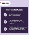 Indoor Outdoor Perimeter Pest Control Insecticide Concentrate With Deltamethrin Long Residual features displayed on purple background