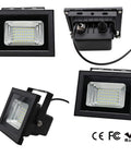 JUDYSSY Led Solar Flood Light with Ligent Power Display Day Night Automatic Induction Bright Garden Floodlight Courtyard Lighting for Garage, detailed view of LED panel and mounting hardware.