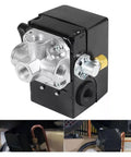 Pressure Switch With Unloader And Four Port On Off Lever 135 To 175 PSI For Five HP Reciprocating Air Compressors 2340 2475 2545 7100 Replacement Part