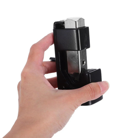 Heavy Duty Hammer Lug Crimping Tool For Automotive Wiring And Industrial Projects held in hand, showcasing durable build and precise design.
