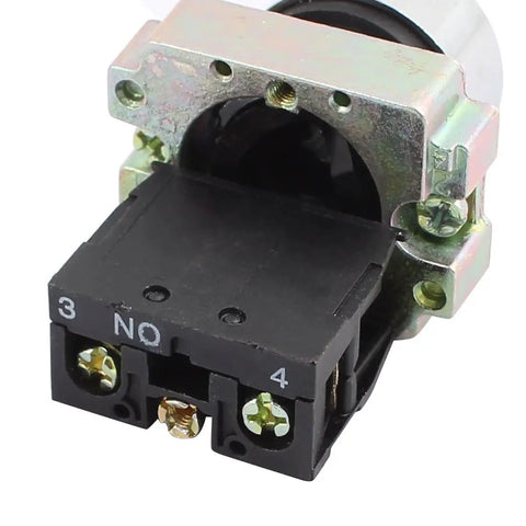 Maintained 2 Position Rotary Selector Switch No SPST 1NO 600V 10A For Industrial Panels ZB2 BE101C Built Tough Metal Plastic Construction Easy Mount Panel Control Switch For Machines, black 22mm panel mount selector