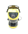 Top-Notch SZ-01S Safety Laser Scanner For Precision Protection, Fast Sensing, And Reliable Guarding In Industrial Automation, Easy Setup, Durable Build, Perfect For Robot Cells, Conveyors, Robotic Arms, And Safety Interlock Systems. Front view of yellow KEYENCE SZ-01S safety laser scanner with display and controls.