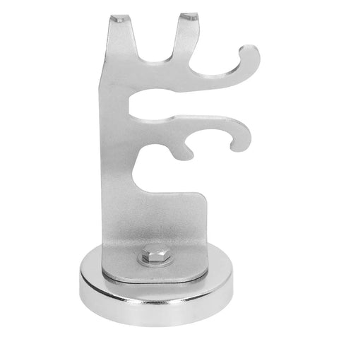 Super Strong Magnetic Welding Torch Holder With Rust Coating, Heavy Duty Stand for MIG guns, metal construction and grip feature.