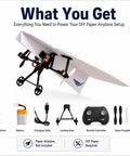 Transform Paper Airplanes Into Dope RC Planes With This DIY Electric Flight Kit Featuring Gyro Stabilizer, shown with components.