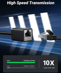 Cat6 Ethernet Extension Cable 10ft Patch Cord With RJ45 Male To Female Connector for high speed network link, gigabit speeds, durable build.