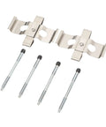 Front Brake Pad Pin Installation Kit With Clips And Pins For 1997 To 2004 Chevy Monte Carlo Perfect Fit Disc Caliper Hardware Set For Your Daily Grind, metal clips and pins